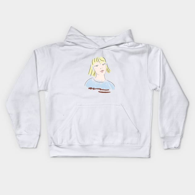 Blond Kids Hoodie by Yaalala